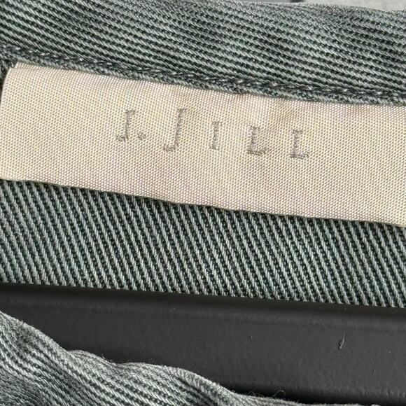 J JILL XL Wide Wale Corduroy Cozy Plush Pleated 6 Button Tunic Swing Coat Gray - Picture 6 of 14